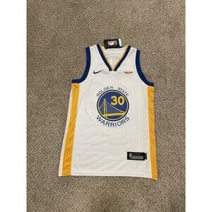 Golden State Warriors Stephen Curry #30 White Nike Swingman Youth M Jersey NWT